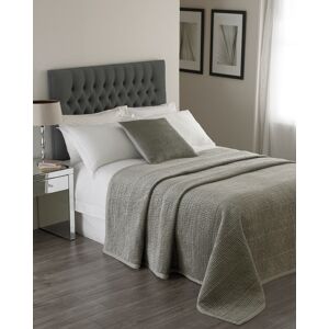 Paoletti Brooklands Bedspread Silver Cotton - Size 240 Cm X 250 Cm Paoletti Brooklands Bedspread Silver Cotton - Size 240 Cm X 250 Cm