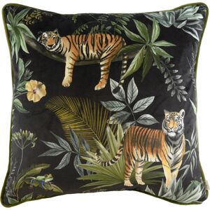 Evans Lichfield Jungle Tiger Cushion - Black - Size 43 Cm X 43 Cm Evans Lichfield Jungle Tiger Cushion - Black - Size 43 Cm X 43 Cm