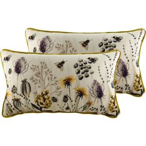 Evans Lichfield Elwood Meadow Cushions (Twin Pack) - Multicolour - Size 30 Cm X 50 Cm Evans Lichfield Elwood Meadow Cushions (Twin Pack) - Multicolour - Size 30 Cm X 50 Cm