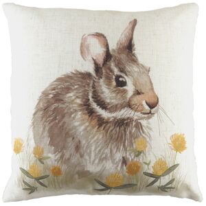 Evans Lichfield Woodland Hare Cushion - White - Size 43 Cm X 43 Cm Evans Lichfield Woodland Hare Cushion - White - Size 43 Cm X 43 Cm