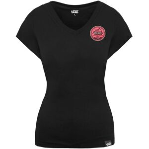Vans Mountain Edition Short Sleeve Black V-Neck Womens T-Shirt Vqwj6u0 Cotton - Size X-Small Vans Mountain Edition Short Sleeve Black V-Neck Womens T-Shirt Vqwj6u0 Cotton - Size X-Small