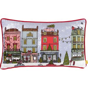 Furn. Christmas Spirit Velvet Piped Feather Filled Cushion - Multicolour - Size 30 Cm X 50 Cm Furn. Christmas Spirit Velvet Piped Feather Filled Cushion - Multicolour - Size 30 Cm X 50 Cm