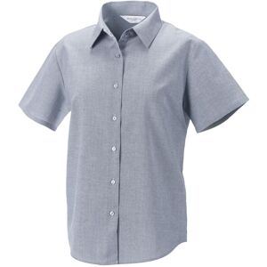 Russell Athletic Collection Womens/ladies Oxford Short-Sleeved Shirt (Silver) - Size 2xl Russell Athletic Collection Womens/ladies Oxford Short-Sleeved Shirt (Silver) - Size 2xl