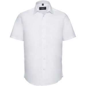 Russell Athletic Collection Mens Easy-Care Fitted Short-Sleeved Shirt (White) - Size 19.5 Inch Russell Athletic Collection Mens Easy-Care Fitted Short-Sleeved Shirt (White) - Size 19.5 Inch