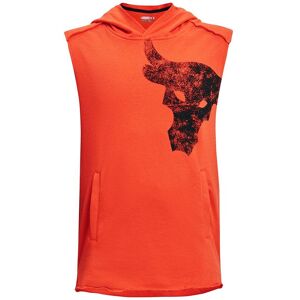 Under Armour Childrens Unisex Project Rock Terry Kids Orange Hoodie Top - Size Small Under Armour Childrens Unisex Project Rock Terry Kids Orange Hoodie Top - Size Small