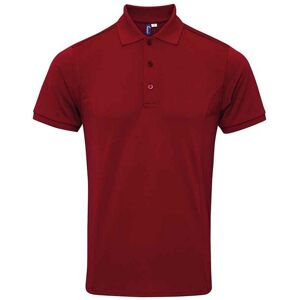 Premier Mens Coolchecker Plus Piqu Polo Shirt (Burgundy) - Size 2xl Premier Mens Coolchecker Plus Piqu Polo Shirt (Burgundy) - Size 2xl