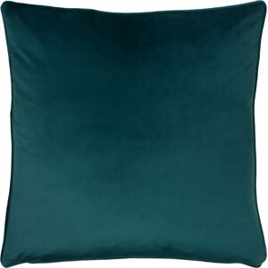 Evans Lichfield Opulence Soft Velvet Piped Feather Filled Cushion - Teal - One Size Evans Lichfield Opulence Soft Velvet Piped Feather Filled Cushion - Teal - One Size