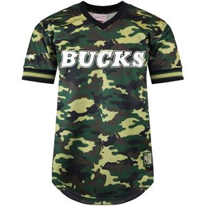 Mitchell & Ness Milwaukee Bucks Mens T-Shirt - Camouflage - Size X-Large Mitchell & Ness Milwaukee Bucks Mens T-Shirt - Camouflage - Size X-Large