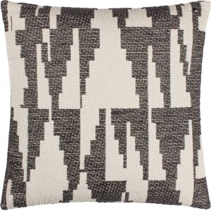 Hoem Ibizia Abstract Feather Filled Cushion - Black Cotton - Size 50 Cm X 50 Cm Hoem Ibizia Abstract Feather Filled Cushion - Black Cotton - Size 50 Cm X 50 Cm
