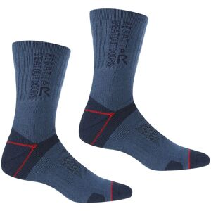 Regatta Mens Blister Protection Ii Socks (Pack Of 2) (Dark Denim/dark Red) - Multicolour - Size Uk 9-12 Regatta Mens Blister Protection Ii Socks (Pack Of 2) (Dark Denim/dark Red) - Multicolour - Size Uk 9-12