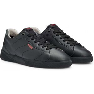 Hugo Riven Tenn Mens Cupsole Trainers With Logo Details On Rubber Outsole - Black - Size Uk 11 Hugo Riven Tenn Mens Cupsole Trainers With Logo Details On Rubber Outsole - Black - Size Uk 11