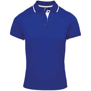 Premier Womens Contrast Pique Polo Shirt - Royal Blue/White - X-Large - Polo Shirt Premier Womens Contrast Pique Polo Shirt - Royal Blue/White - X-Large - Polo Shirt