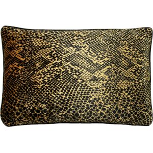 Paoletti Python Snake Piped Cushion Cover - Gold - One Size Paoletti Python Snake Piped Cushion Cover - Gold - One Size
