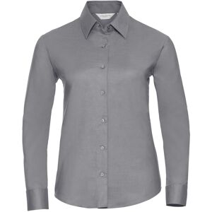 Russell Athletic Collection Womens/ladies Oxford Long-Sleeved Shirt (Silver) - Size X-Large Russell Athletic Collection Womens/ladies Oxford Long-Sleeved Shirt (Silver) - Size X-Large