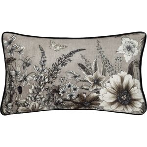 Wylder Harlington Gardenia Floral Piped Feather Filled Cushion - Beige - Size 30 Cm X 50 Cm Wylder Harlington Gardenia Floral Piped Feather Filled Cushion - Beige - Size 30 Cm X 50 Cm