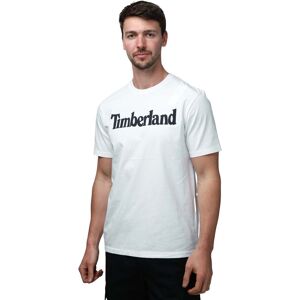 Timberland Mens Kennebec River Logo T-Shirt In White Cotton - Size Medium Timberland Mens Kennebec River Logo T-Shirt In White Cotton - Size Medium