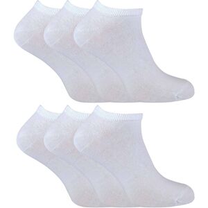 Sock Snob - 6 Pack Mens Cotton Low Cut Quarter Gym / Trainer Socks - White - Size Uk 6-11 Sock Snob - 6 Pack Mens Cotton Low Cut Quarter Gym / Trainer Socks - White - Size Uk 6-11