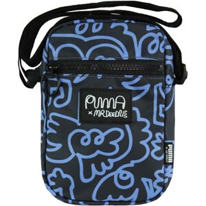 Puma X Mr. Doodle Unisex Black Blue Portable Bag - One Size Puma X Mr. Doodle Unisex Black Blue Portable Bag - One Size