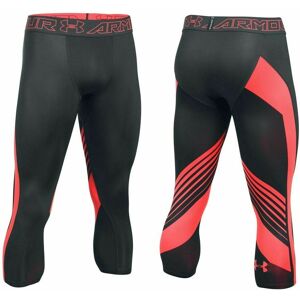 Under Armour HeatGear Supervent 2.0 Black Orange Mens 3/4 Leggings - Leggings Under Armour HeatGear Supervent 2.0 Black Orange Mens 3/4 Leggings - Leggings
