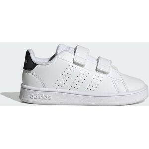 Adidas Sportswear Childrens Unisex Advantage Lifestyle Court Two Hook-And-Loop Shoes - White & Black - Size Uk 7 Infant Adidas Sportswear Childrens Unisex Advantage Lifestyle Court Two Hook-And-Loop Shoes - White & Black - Size Uk 7 Infant