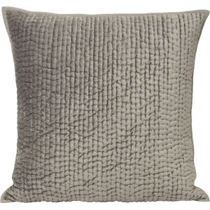 Paoletti Brooklands Quilted Velvet Piped Cushion Cover - Silver - One Size Paoletti Brooklands Quilted Velvet Piped Cushion Cover - Silver - One Size