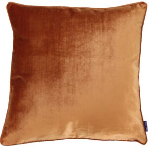 Paoletti Luxe Velvet Piped Cushion Cover - Rust - One Size Paoletti Luxe Velvet Piped Cushion Cover - Rust - One Size