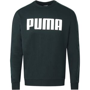 Puma Mens Velvet Taped Logo Black Sweatshirt Cotton - Size Small Puma Mens Velvet Taped Logo Black Sweatshirt Cotton - Size Small