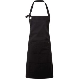 Premier Calibre Heavy Canvas Pocket Apron (Black) Cotton - One Size Premier Calibre Heavy Canvas Pocket Apron (Black) Cotton - One Size