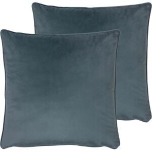 Evans Lichfield Opulence Cushions (Twin Pack) - Blue - Size 55 Cm X 55 Cm Evans Lichfield Opulence Cushions (Twin Pack) - Blue - Size 55 Cm X 55 Cm