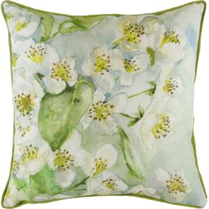 Evans Lichfield Blossoms Pear Piped Cushion Cover - Green - One Size Evans Lichfield Blossoms Pear Piped Cushion Cover - Green - One Size