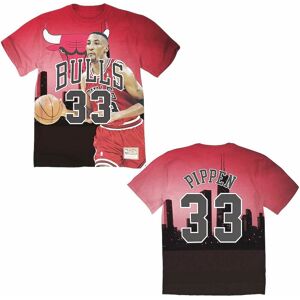 Mitchell & Ness Chicago Bulls Scottie Pippen Mens T-Shirt - Red Cotton - Size Large Mitchell & Ness Chicago Bulls Scottie Pippen Mens T-Shirt - Red Cotton - Size Large
