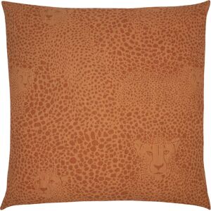 Furn. Hidden Cheetah Animal Feather Filled Cushion - Orange Cotton - One Size Furn. Hidden Cheetah Animal Feather Filled Cushion - Orange Cotton - One Size