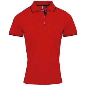 Premier Womens/Ladies Coolchecker Contrast Pique Polo Shirt - Size Large Premier Womens/Ladies Coolchecker Contrast Pique Polo Shirt - Size Large