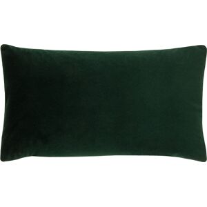 Paoletti Sunningdale Velvet Rectangular Feather Filled Cushion - Green - One Size Paoletti Sunningdale Velvet Rectangular Feather Filled Cushion - Green - One Size