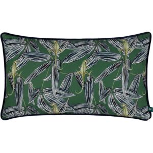 Wylder Tropics Ebon Wilds Nkiru Piped Feather Filled Cushion - Green - One Size Wylder Tropics Ebon Wilds Nkiru Piped Feather Filled Cushion - Green - One Size
