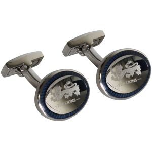 Hackett London Lions Mens Silver/navy Cufflinks - One Size Hackett London Lions Mens Silver/navy Cufflinks - One Size