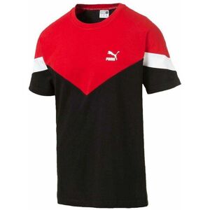 Puma Iconic Mcs Short Sleeve Crew Neck Red Black Mens T-Shirt 595726 01 Cotton - Size Large Puma Iconic Mcs Short Sleeve Crew Neck Red Black Mens T-Shirt 595726 01 Cotton - Size Large