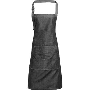 Premier Jeans Stitch Bib Apron (Pack Of 2) (Black Denim) - One Size Premier Jeans Stitch Bib Apron (Pack Of 2) (Black Denim) - One Size
