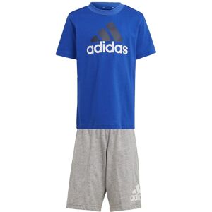 Adidas Sportswear Childrens Unisex Essentials Logo Tee And Short Set - Sapphire Cotton - Size 7-8y Adidas Sportswear Childrens Unisex Essentials Logo Tee And Short Set - Sapphire Cotton - Size 7-8y