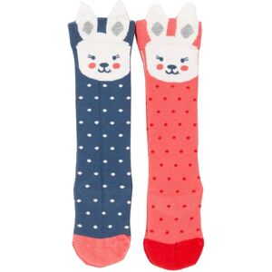 Kite Clothing Girls 2 Pack Bunny Socks - Multicolour - Size 0-6m Kite Clothing Girls 2 Pack Bunny Socks - Multicolour - Size 0-6m
