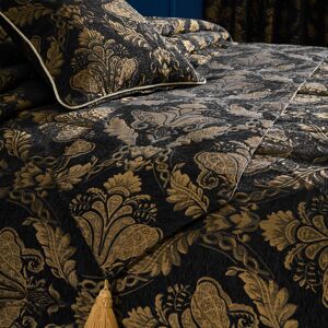 Paoletti Shiraz Jacquard Chenille Bed Runner - Black - One Size Paoletti Shiraz Jacquard Chenille Bed Runner - Black - One Size