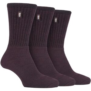Jeep - 3 Pairs Mens Vintage Cotton Cushioned Socks For Hiking Boots - Brown - Size Uk 6-11 Jeep - 3 Pairs Mens Vintage Cotton Cushioned Socks For Hiking Boots - Brown - Size Uk 6-11