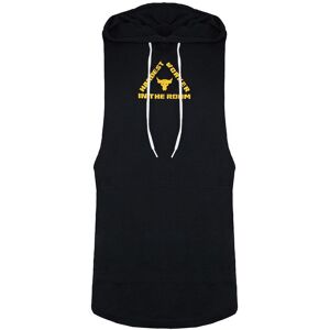 Under Armour Project Rock Mens Black Sleeveless Hoodie Cotton/polyester - Size Small Under Armour Project Rock Mens Black Sleeveless Hoodie Cotton/polyester - Size Small
