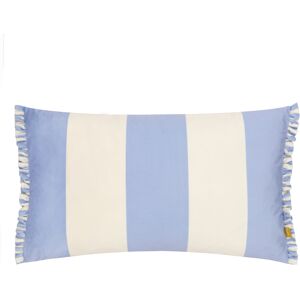 Furn. Araya Striped Velvet Cushion Cover - Blue - Size 30 Cm X 50 Cm Furn. Araya Striped Velvet Cushion Cover - Blue - Size 30 Cm X 50 Cm