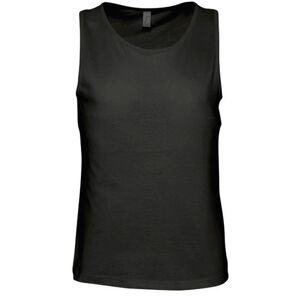 Sols Mens Justin Sleeveless Tank / Vest Top (Deep Black) Cotton - Size 4xl Sols Mens Justin Sleeveless Tank / Vest Top (Deep Black) Cotton - Size 4xl