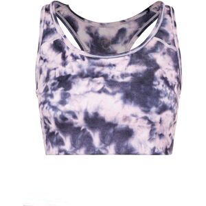Sosandar Womens Chic Tie Dye Print Racerback Sports Bra - Purple - Size Medium Sosandar Womens Chic Tie Dye Print Racerback Sports Bra - Purple - Size Medium