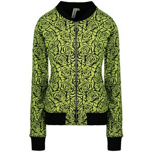 Vans Off The Wall Long Sleeve Zip Up Printed Womens Yellow Track Jacket V2yrd2p - Size Small Vans Off The Wall Long Sleeve Zip Up Printed Womens Yellow Track Jacket V2yrd2p - Size Small