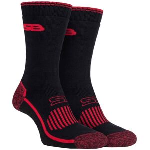 Storm Bloc - 2 Pairs Mens Heavy Duty Reinforced Breathable Cotton Work Socks For Boots - Black - Size 6.5-8 (Uk Shoe) Storm Bloc - 2 Pairs Mens Heavy Duty Reinforced Breathable Cotton Work Socks For Boots - Black - Size 6.5-8 (Uk Shoe)
