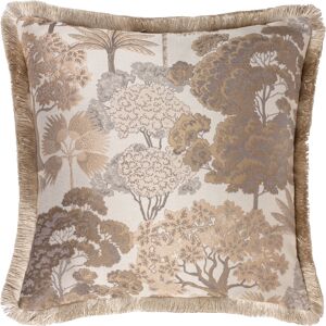 Wylder Nature Woodlands Floral Jacquard Cushion Cover - Natural - Size 55 Cm X 55 Cm Wylder Nature Woodlands Floral Jacquard Cushion Cover - Natural - Size 55 Cm X 55 Cm