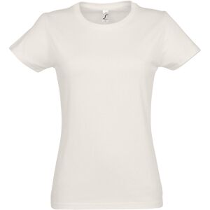 Sols Womens/ladies Imperial Short-Sleeved T-Shirt (Off White) - Size Small Sols Womens/ladies Imperial Short-Sleeved T-Shirt (Off White) - Size Small